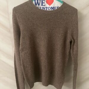 COS 100% cashmere light brown sweater